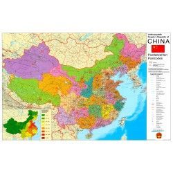 Postleitzahlenkarte China 1:4.000.000