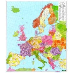 Postleitzahlenkarte  Europa 1:3.700.000