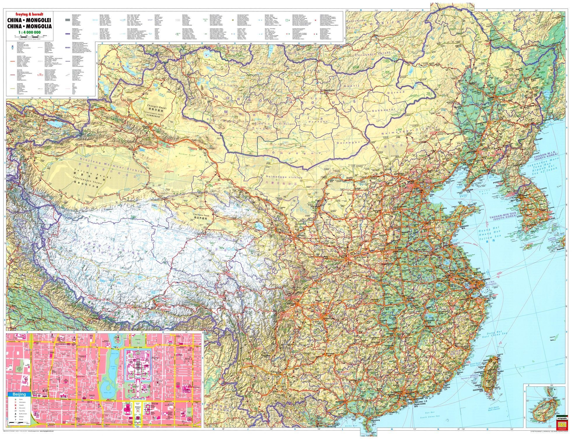 Landkarte China 1 4 000 000 Commee Landkarten