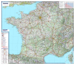 Straßenkarte Frankreich