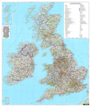 Straßenkarte Großbritannien
