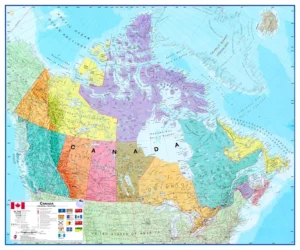 Karte von Kanada Maps International Statistisch