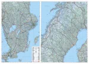 Karte von Schweden