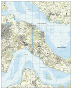 Topografische Kaart TOP25 (Goes, Kapelle, Yerseke, 's-Gravenpolder, Kruiningen, Krabbendijke)