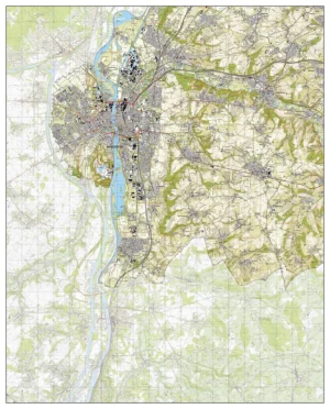 Topografische Kaart TOP25 (Maastricht, Eijsden, Meerssen, Bunde, Margraten, Cadier en Keer)