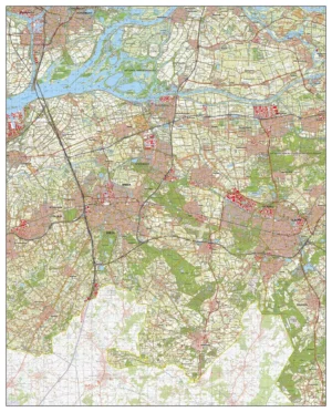 Topografische Kaart TOP50 (Tilburg, Breda, Dordrecht, Oosterhout, Etten-Leur, Waalwijk)