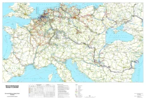 Karte Wasserstraßen Europa