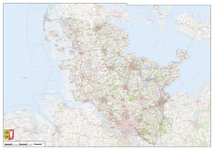 Topographische Karte Schleswig-Holstein