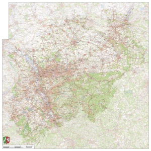 Topographische Karte Nordrhein-Westfalen